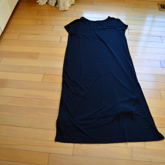soma v neck modal jersey knit maxi dress size XL black - Picture 7 of 7